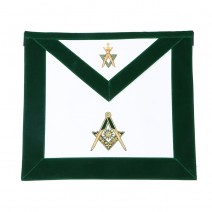 Allied Masonic Degree AMD Hand Embroidered Officer Apron - Senior Deacon
