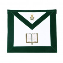 Allied Masonic Degree AMD Hand Embroidered Officer Apron - Chaplain