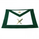 Allied Masonic Degree AMD Hand Embroidered Officer Apron - Secretary Treasurer