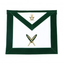 Allied Masonic Degree AMD Hand Embroidered Officer Apron - Secretary