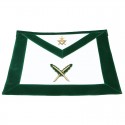 Allied Masonic Degree AMD Hand Embroidered Officer Apron - Secretary